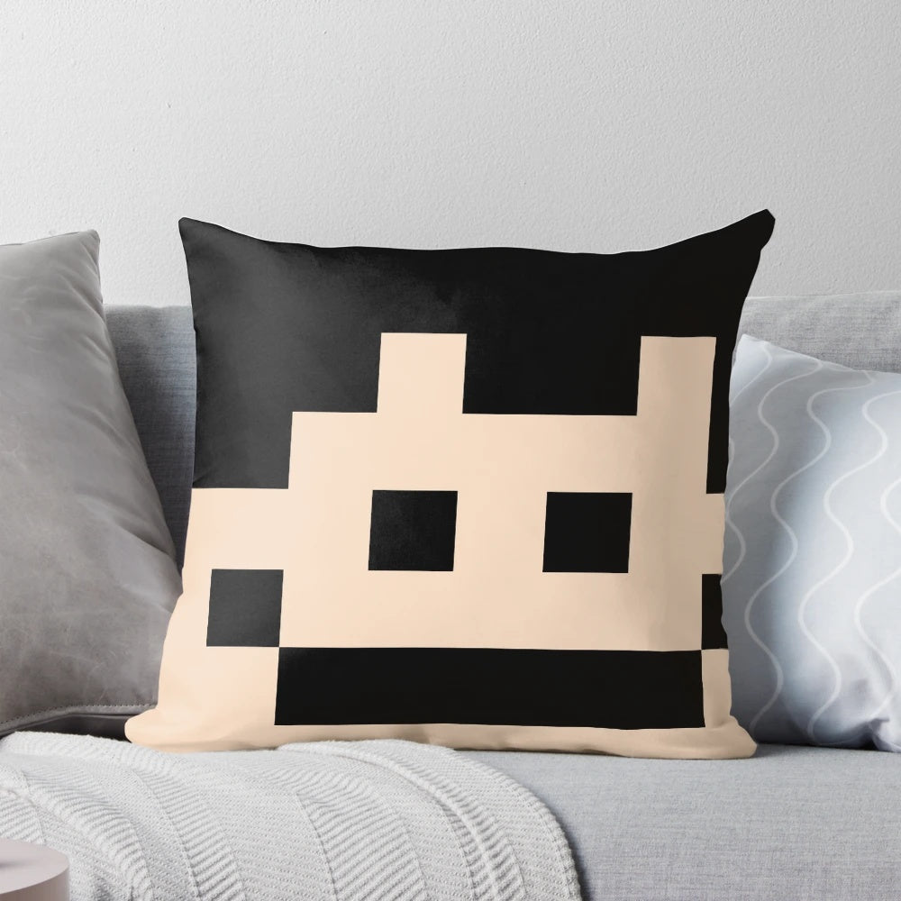 Soft, plush Minecraft head-shaped pillow featuring the RedPogz YouTube creator