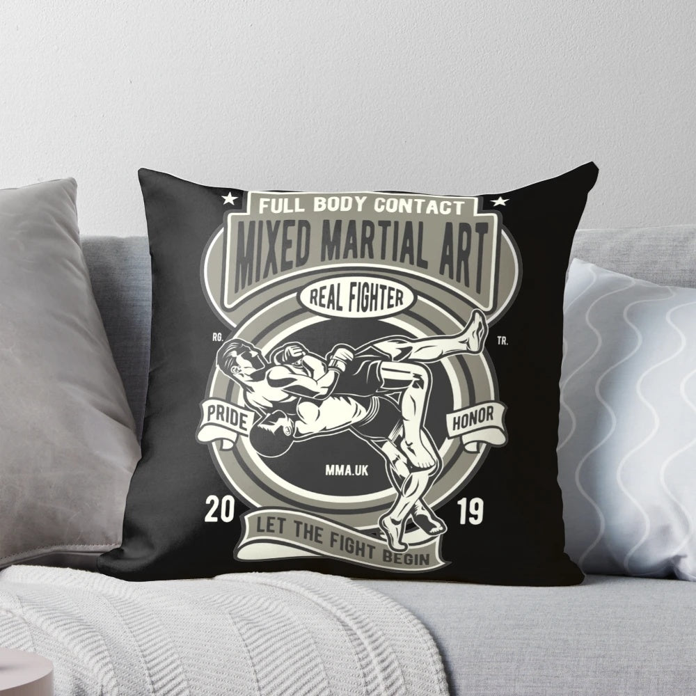 Soft, cozy MMA-themed pillow for MMA fans and enthusiasts