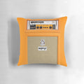 A soft, comfortable pillow featuring a guitar amplifier design, perfect for music enthusiasts.