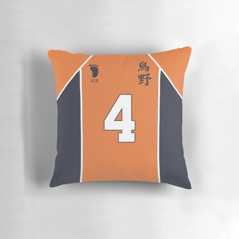 Noya's jersey-inspired pillow for Haikyuu!! and volleyball enthusiasts