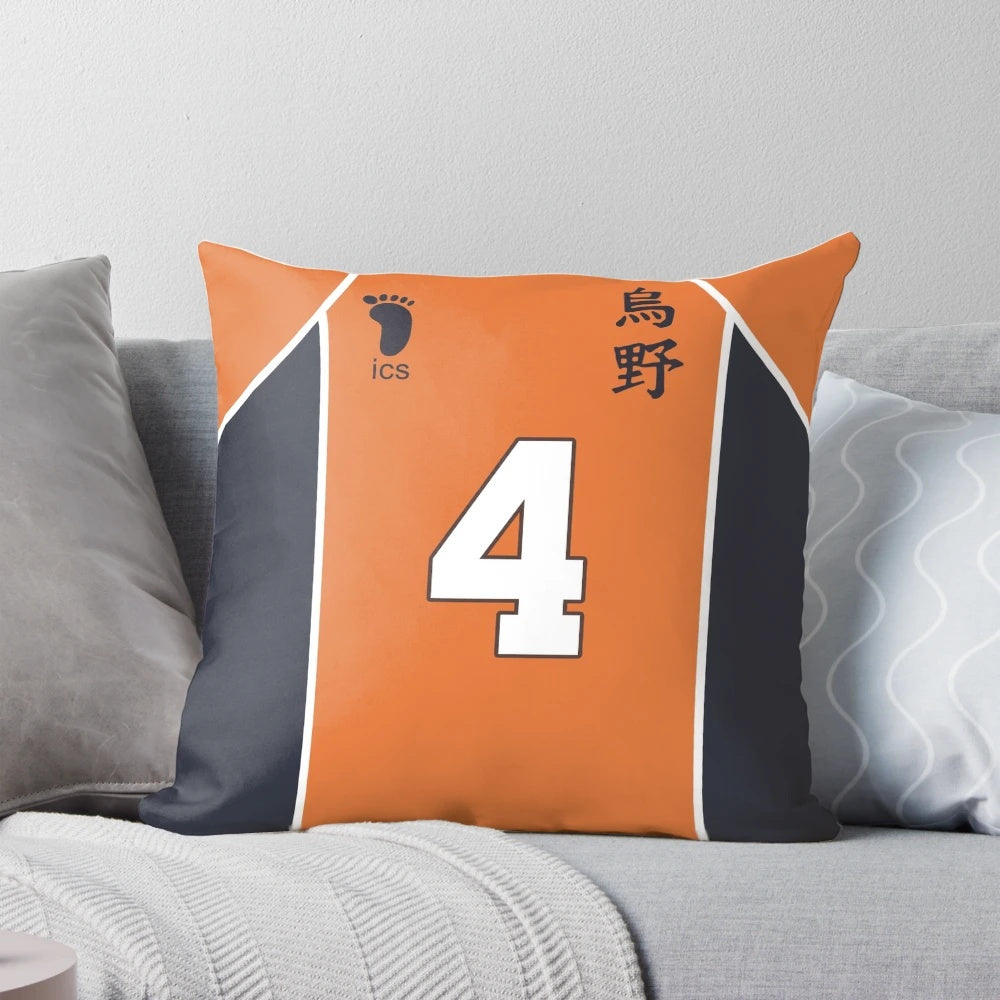 Noya's jersey-inspired pillow for Haikyuu!! and volleyball enthusiasts