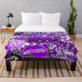 Soft and cozy NYU 2.0 plush blanket for college dorms and university gifts