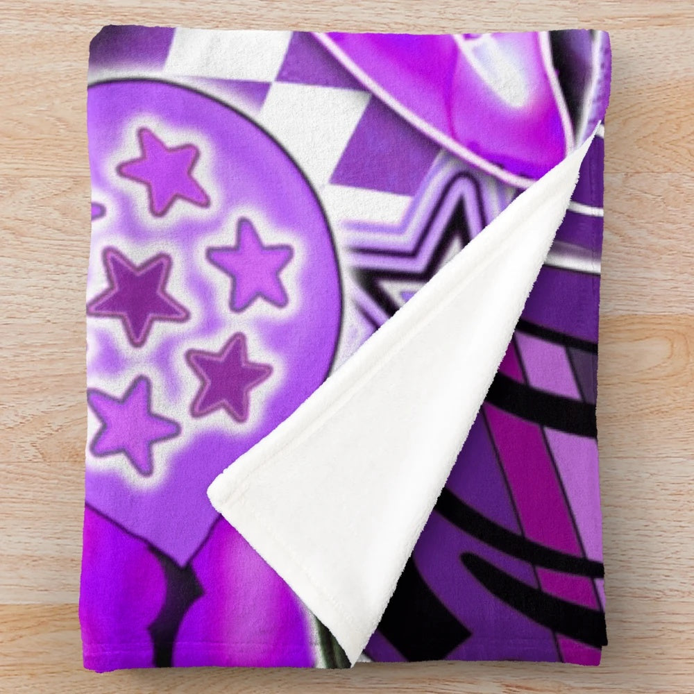 Soft and cozy NYU 2.0 plush blanket for college dorms and university gifts