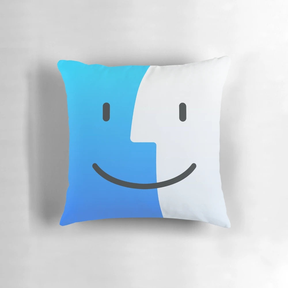 Cozy pillow designed for use with Mac and Macbook computers