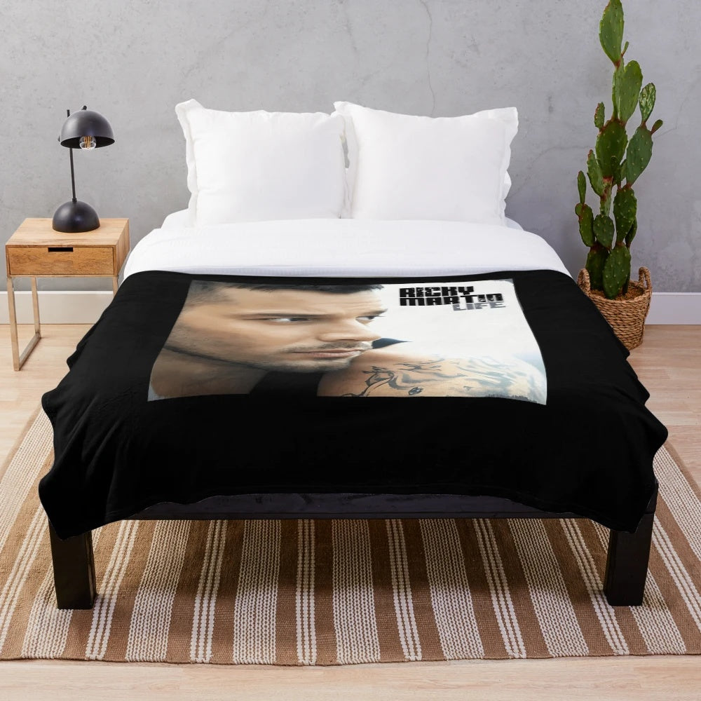 Ricky Martin-inspired plush blanket