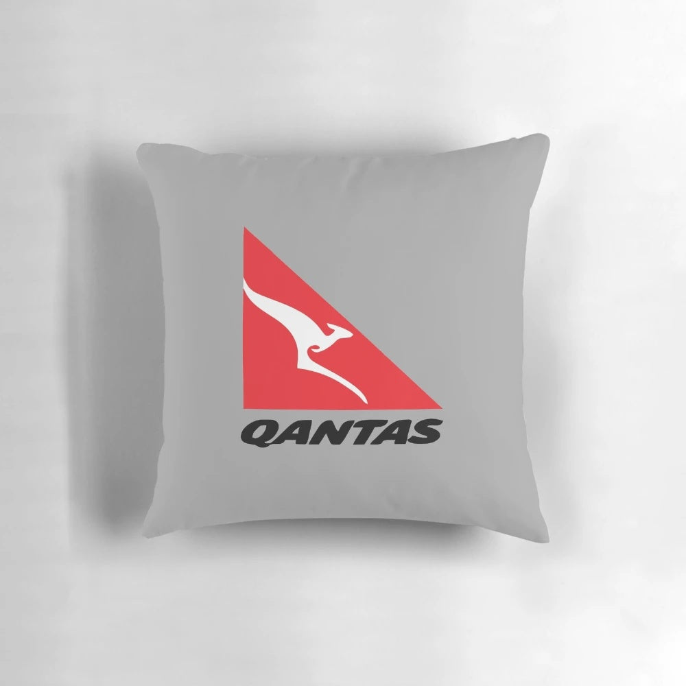 Plush Qantas Airlines pillow for cozy in-flight experience