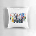 Soft, custom road trip pillow featuring RTTV cast members