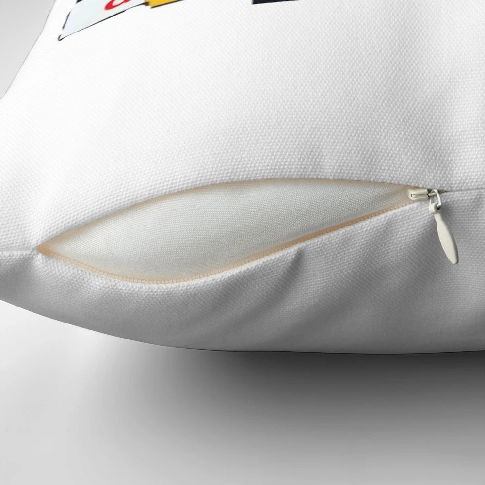 Soft, custom road trip pillow featuring RTTV cast members
