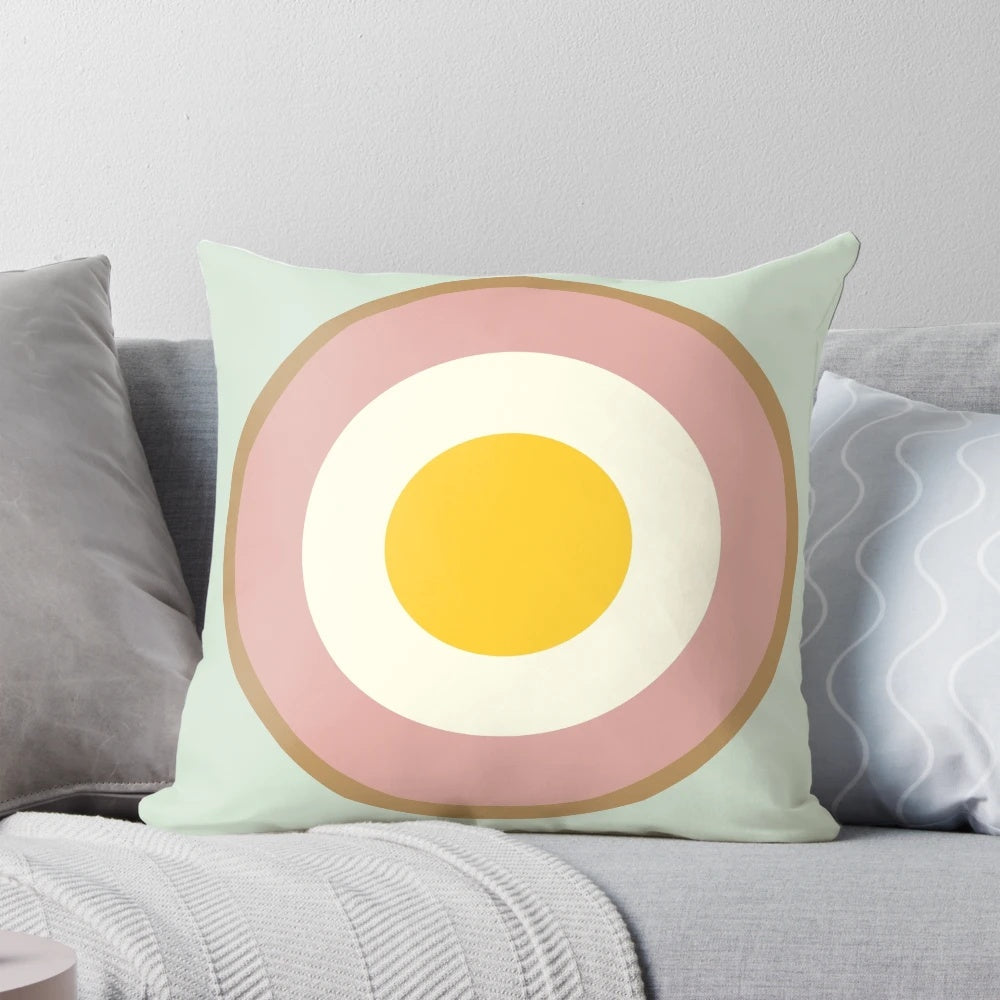 Soft, plush scotch egg-shaped pillow for cozy comfort and style