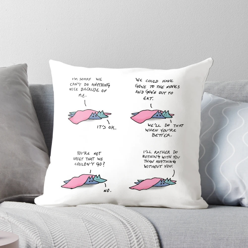 Orthopedic pillow designed for sickness and pain relief