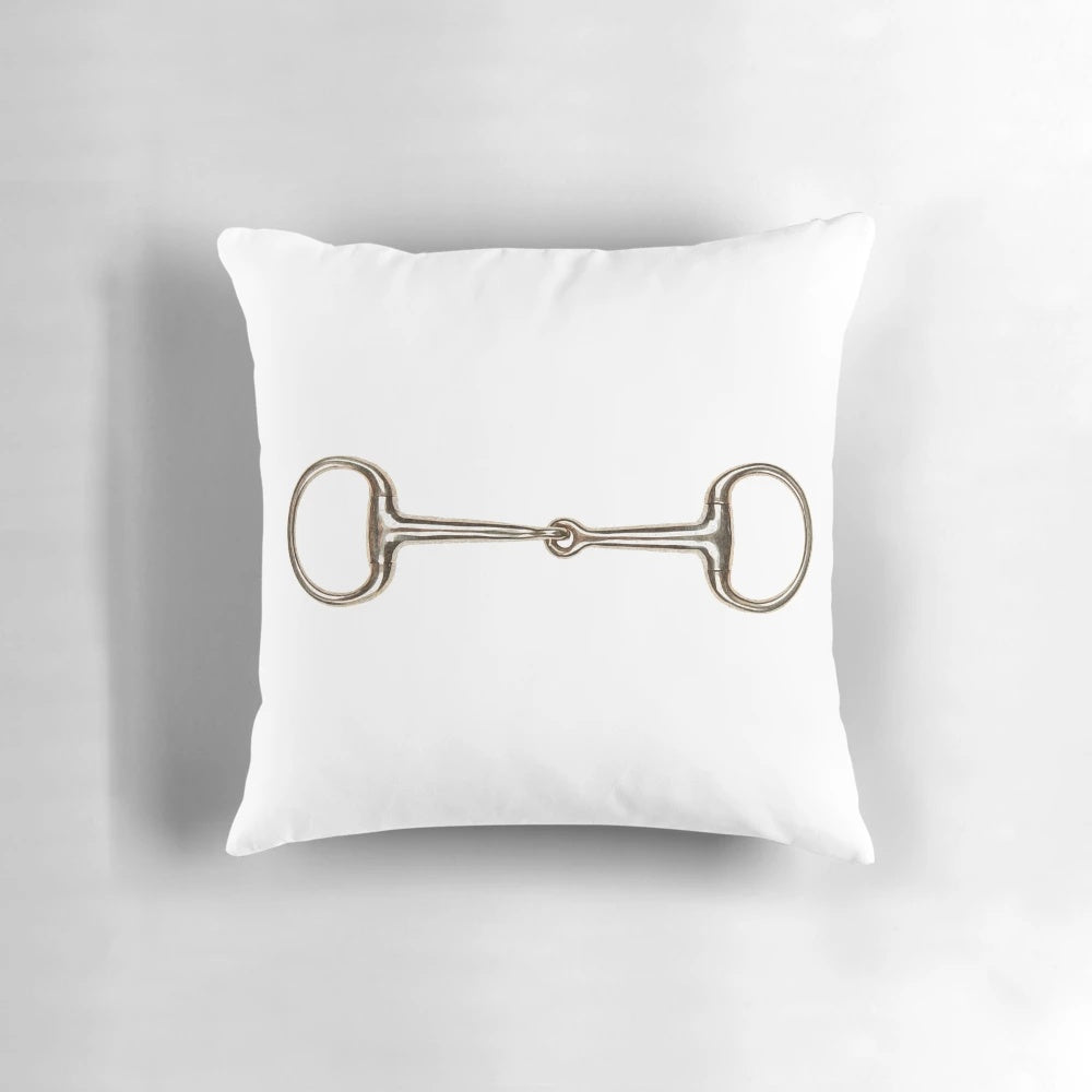 Snaffle Bit Decorative Pillow for Horse Lovers