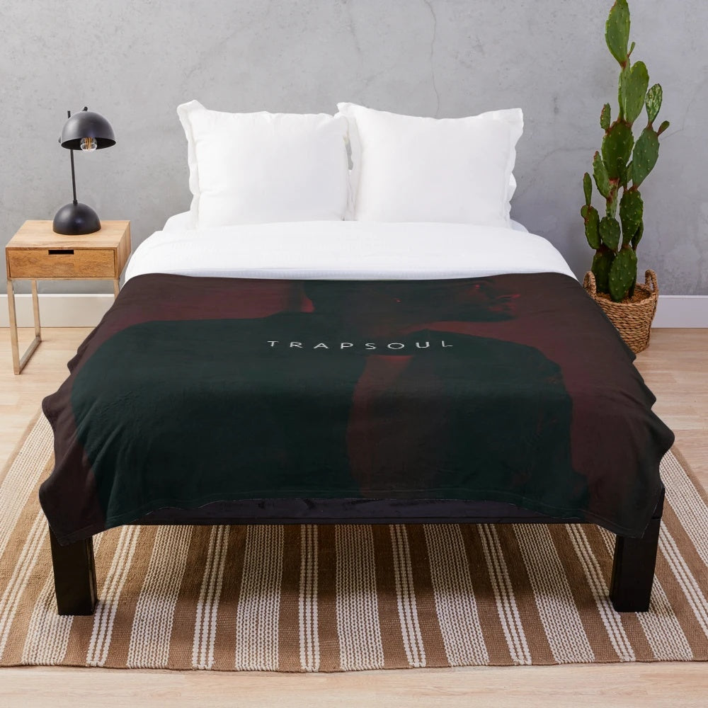 Trapsoul Tiller inspired plush blanket with a soft, cozy design