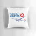 Turkish Airlines branded travel pillow with soft, high-quality design