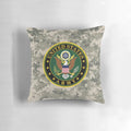 A soft, high-quality pillow featuring the iconic US Army camouflage design
