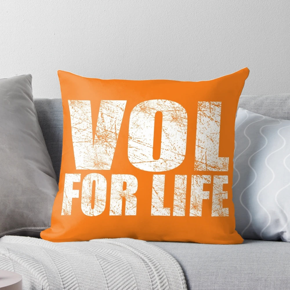 Cozy pillow with Tennessee Volunteers branding