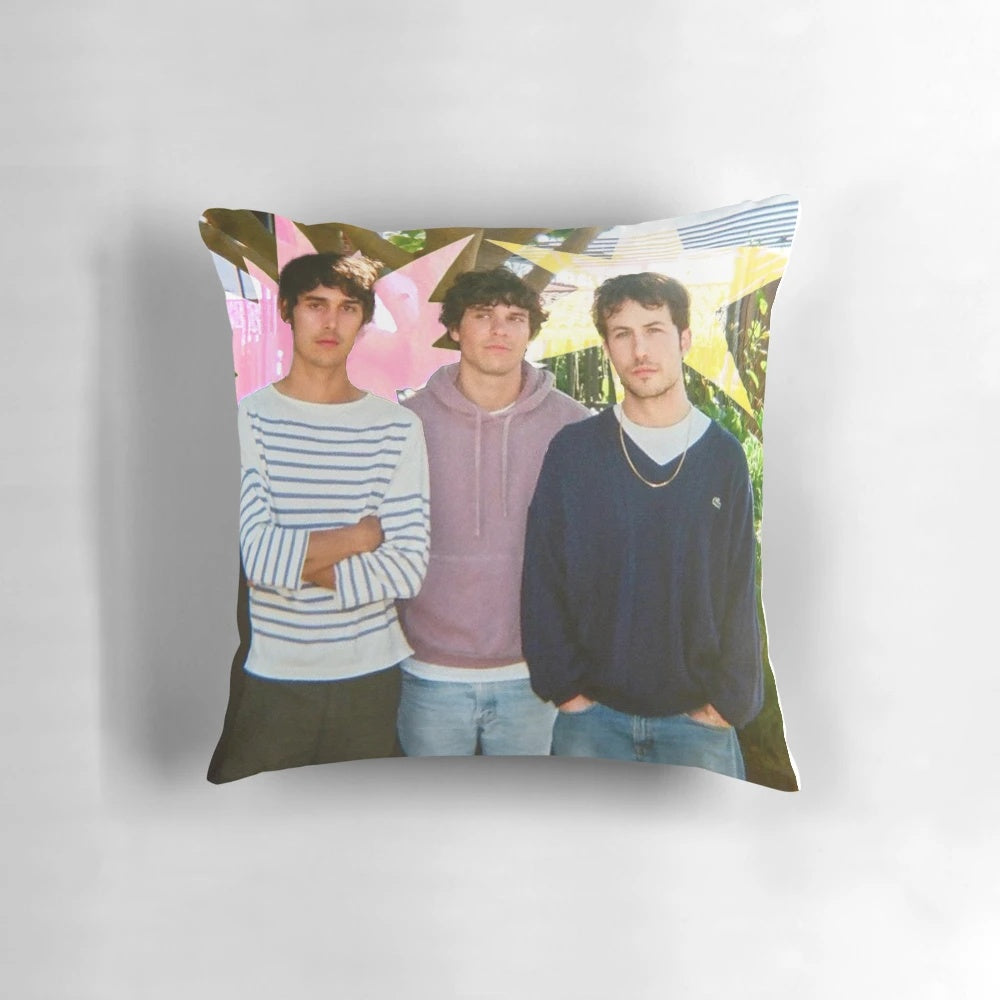 Soft, high-quality pillow featuring the indie rock band Wallows