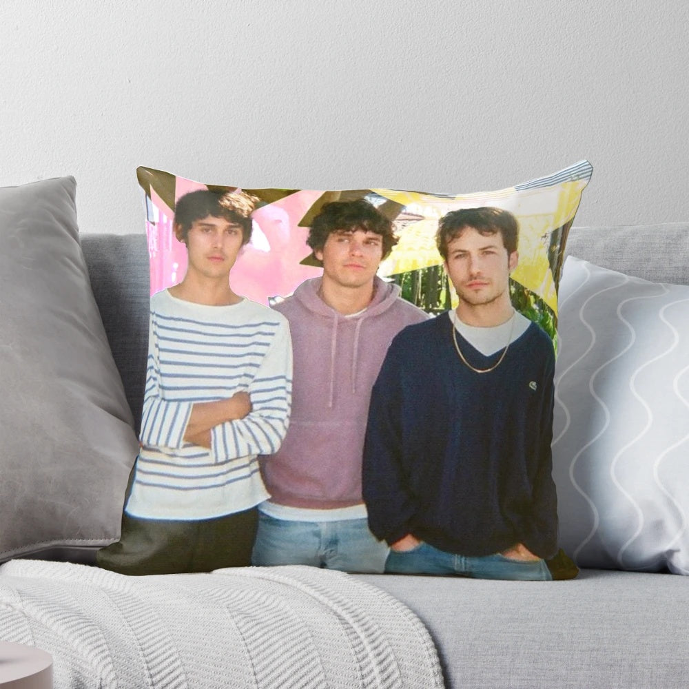 Soft, high-quality pillow featuring the indie rock band Wallows