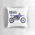 YZ250 motorcycle pillow with a soft, supportive design for motocross and dirtbike enthusiasts