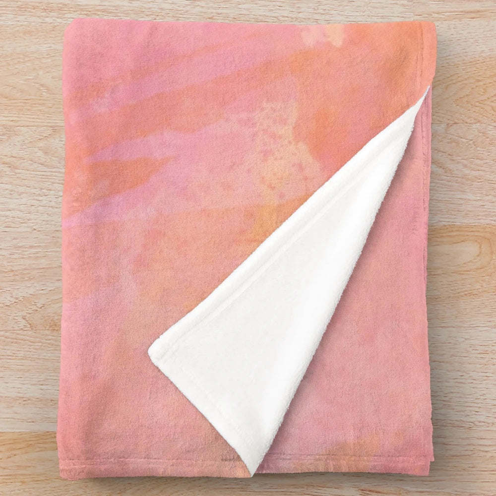Soft and cozy plush blanket with inspirational Christian design