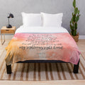 Cozy plush blanket featuring the inspiring Bible verse Isaiah 41:10