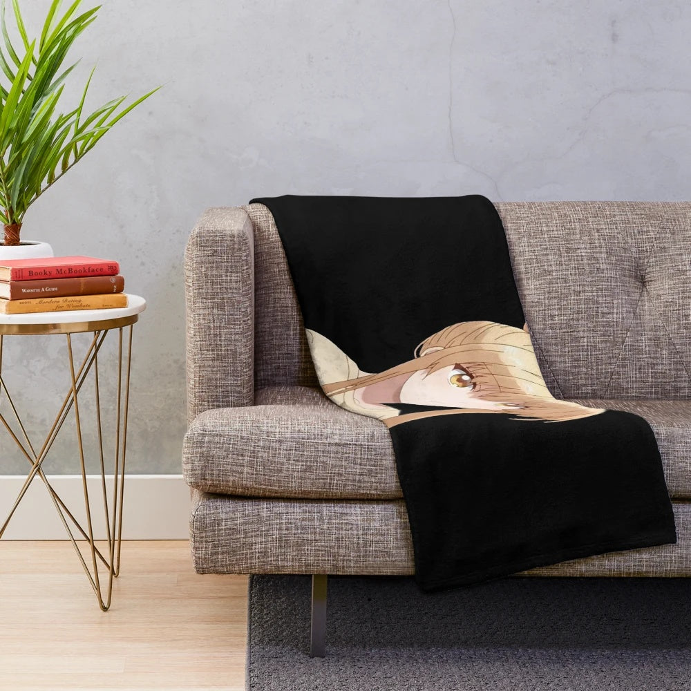 Soft and cozy angelic plush blanket with anime and manga inspired design
