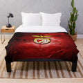 Benfica FC Plush Blanket with Club Crest and Colors