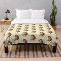 Soft and cuddly plush blanket featuring the iconic Cheems Doge meme character