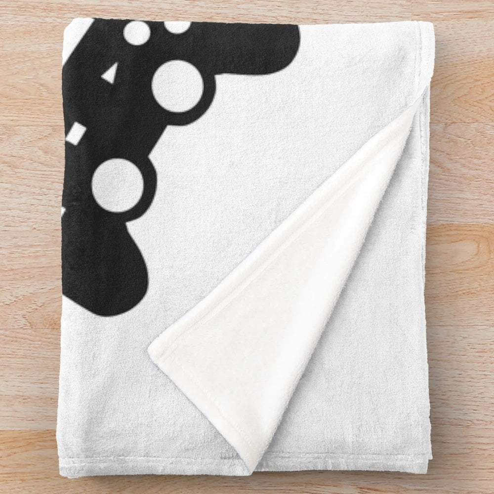 Gaming console-themed plush blanket