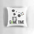 Plush pillow with gaming-inspired design