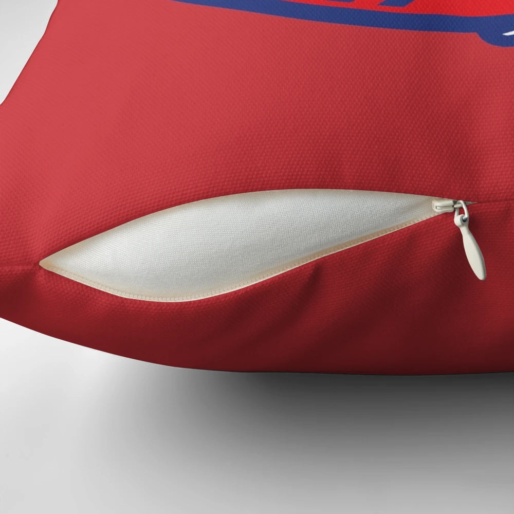 Louisiana Bulldogs football themed decorative pillow