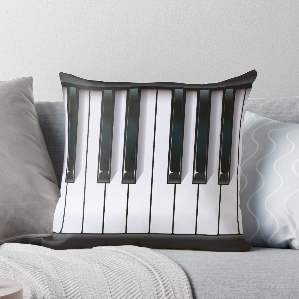 A soft, plush piano-shaped pillow for music enthusiasts.