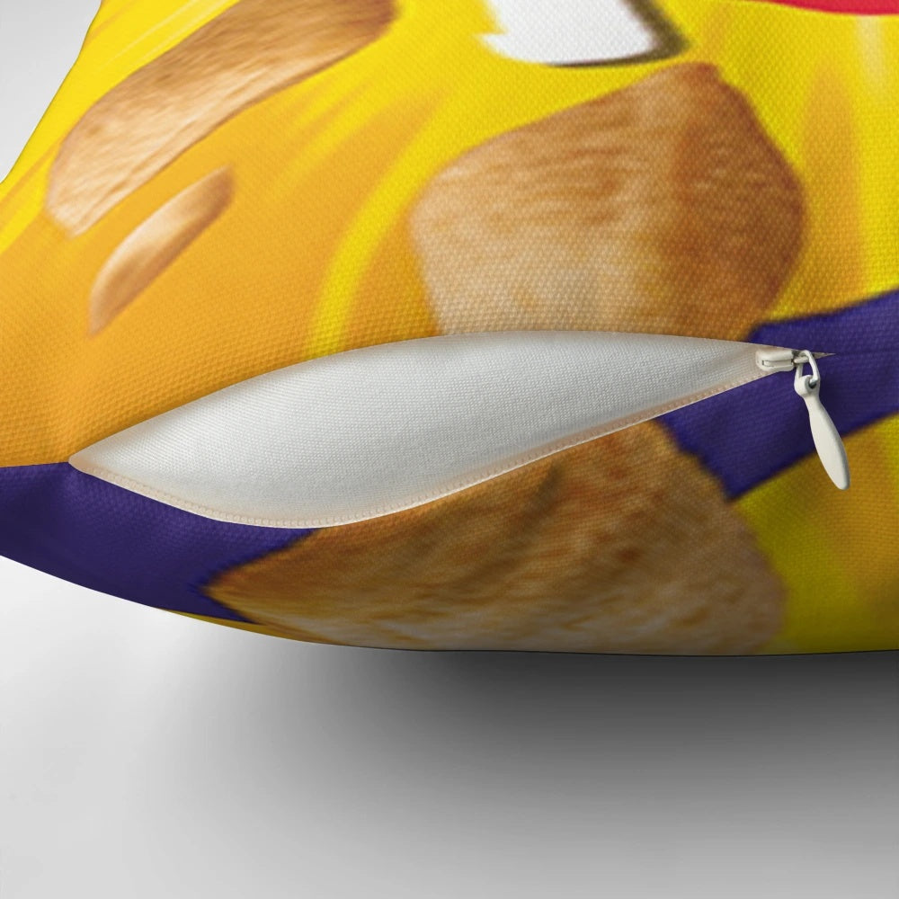 Plush pizza rolls-shaped pillow for teens and young adults
