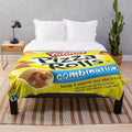 Soft and cozy pizza rolls-themed plush blanket