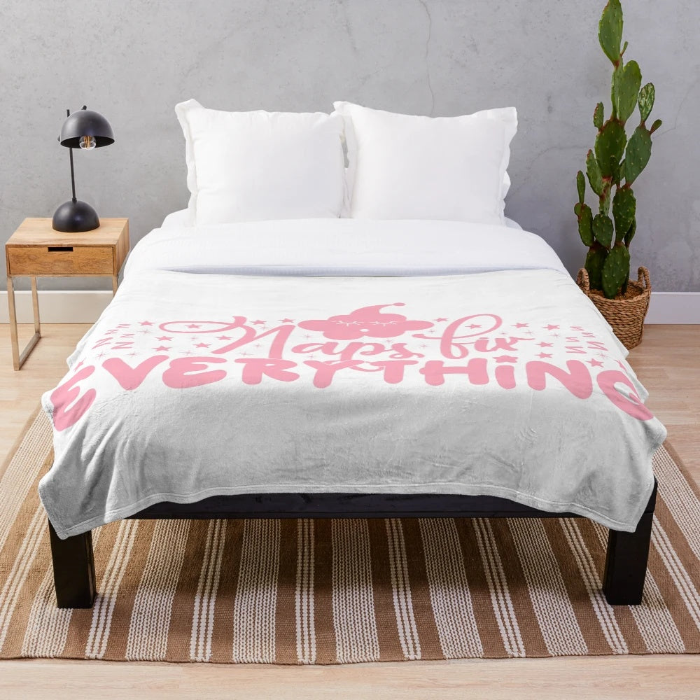 Cozy plush blanket perfect for napping and relaxing