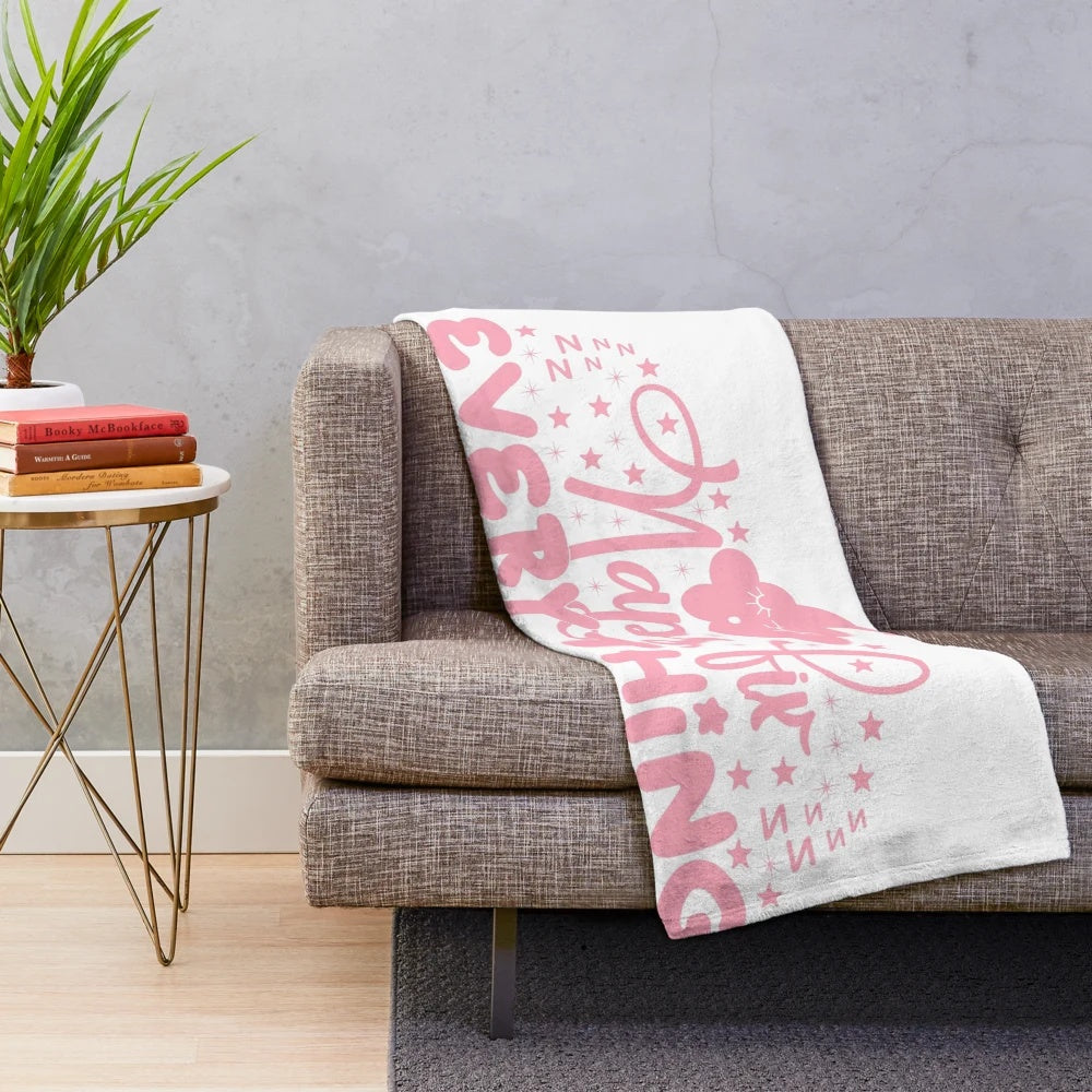 Cozy plush blanket perfect for napping and relaxing