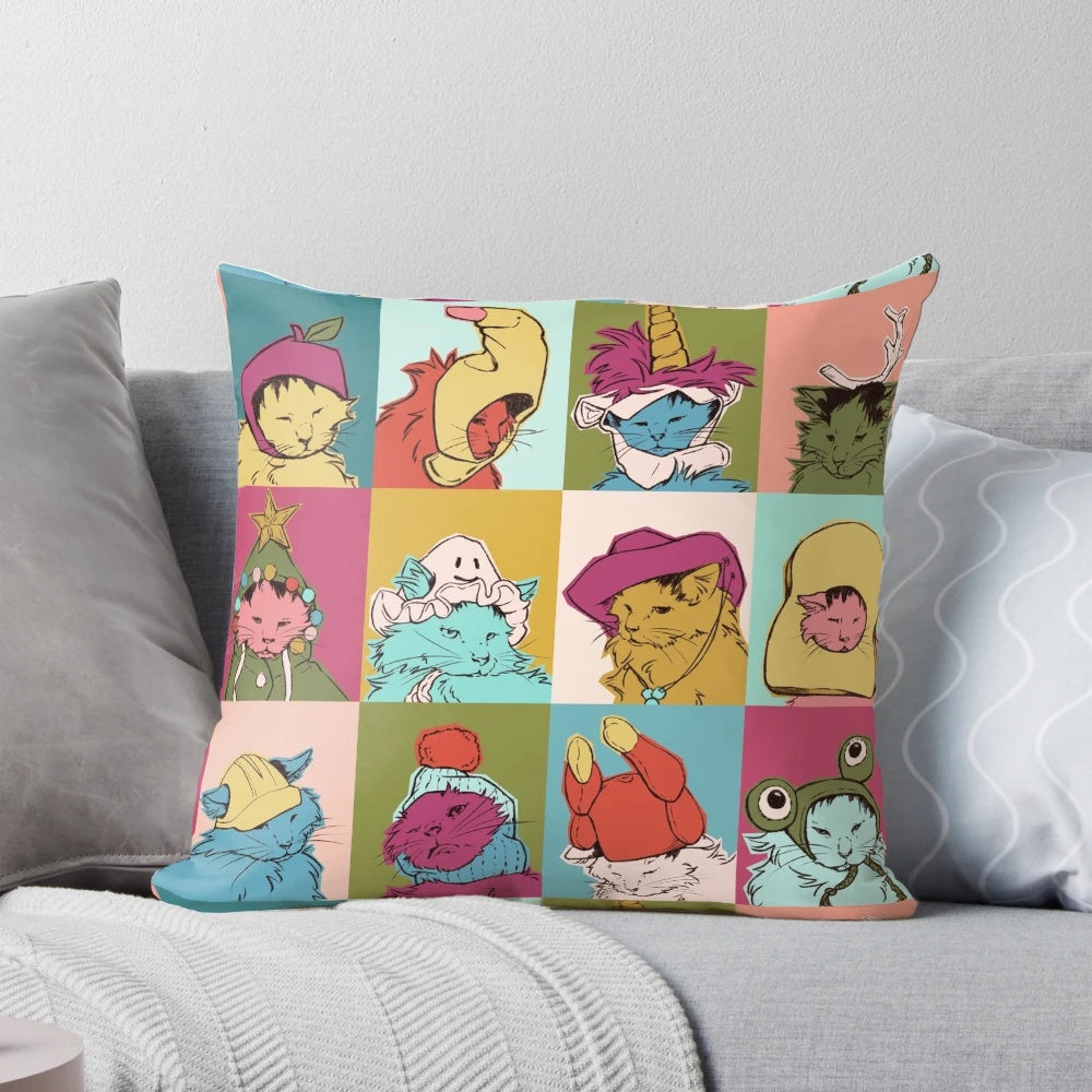 Cozy pot roast-inspired throw pillow for kitchen and home decor