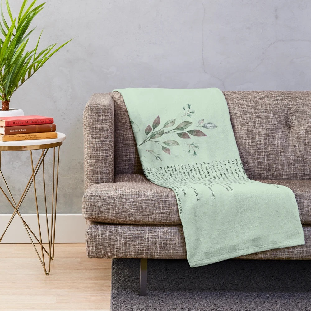 Spanish Bible verse Psalm 91 plush blanket