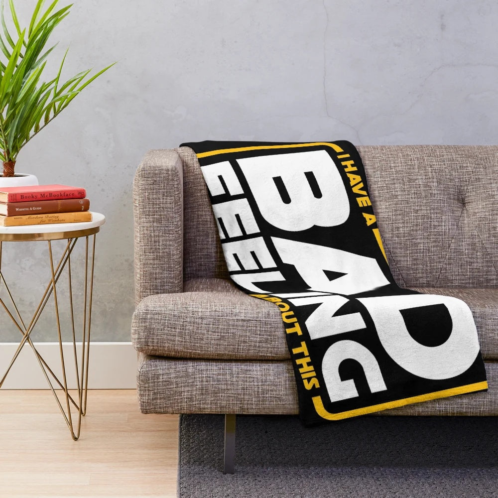 Plush blanket with a star wars parody design and an astro astronaut figure