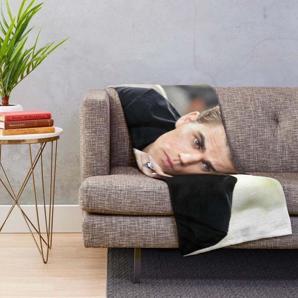 Stefan-inspired plush blanket in a cozy and soft design