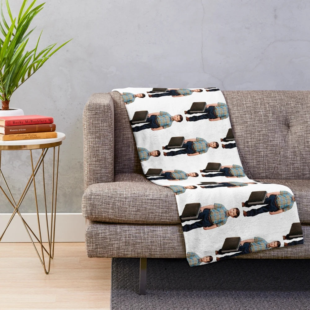 Young Sheldon inspired plush blanket with cozy design