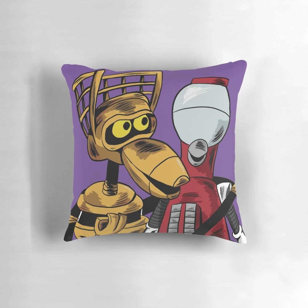 Mystery Science Theater 3000 Pillow featuring Tom Servo and Crow