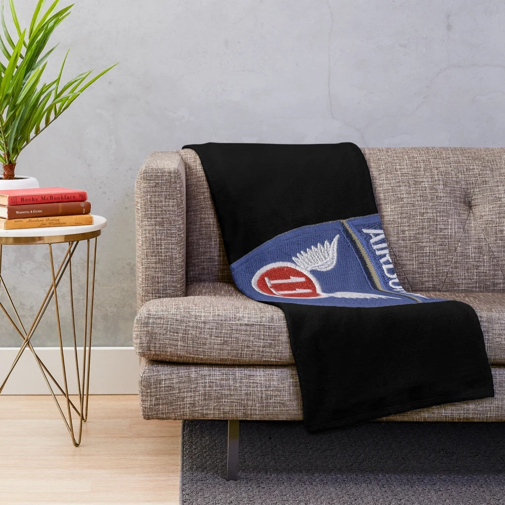 11th Airborne Division Plush Blanket for Military Enthusiasts