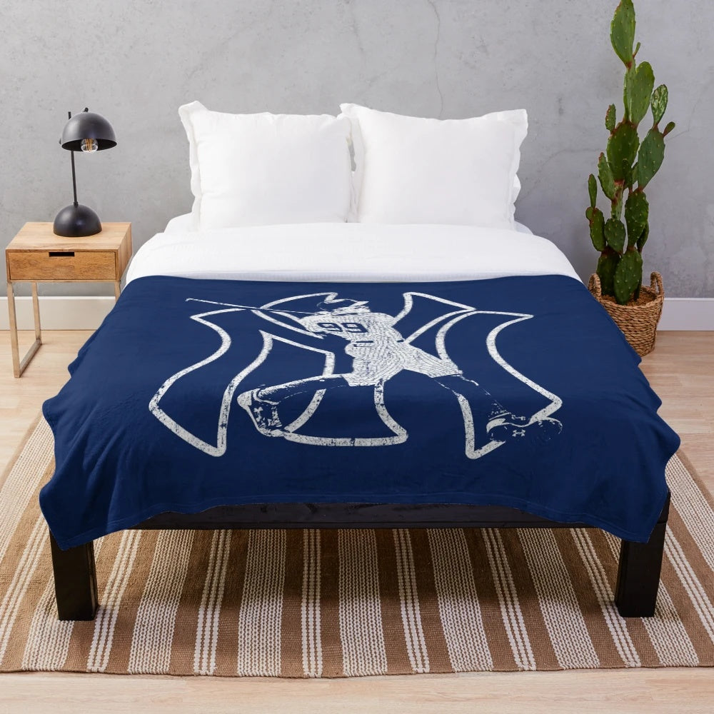 Aaron Judge Plush Blanket - Comfortable Bedding Featuring the Yankees MVP