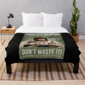 Band of Brothers inspired plush blanket with 101st Airborne design