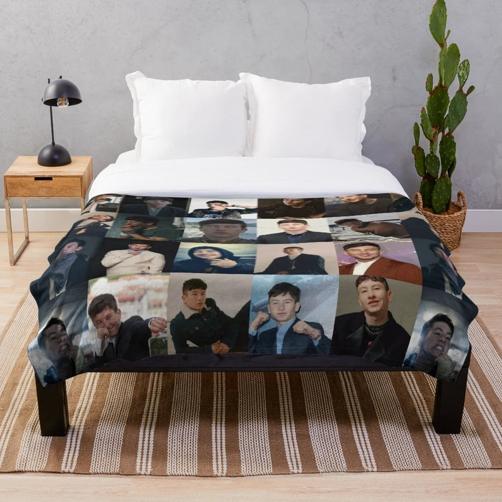 Barry Keoghan plush blanket featuring the popular Irish actor