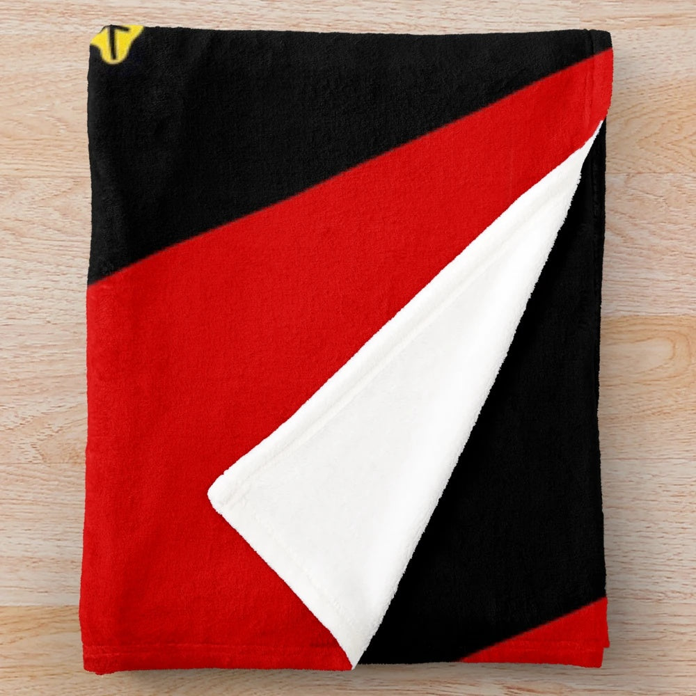 Black American Heritage Flag 1967 Plush Blanket