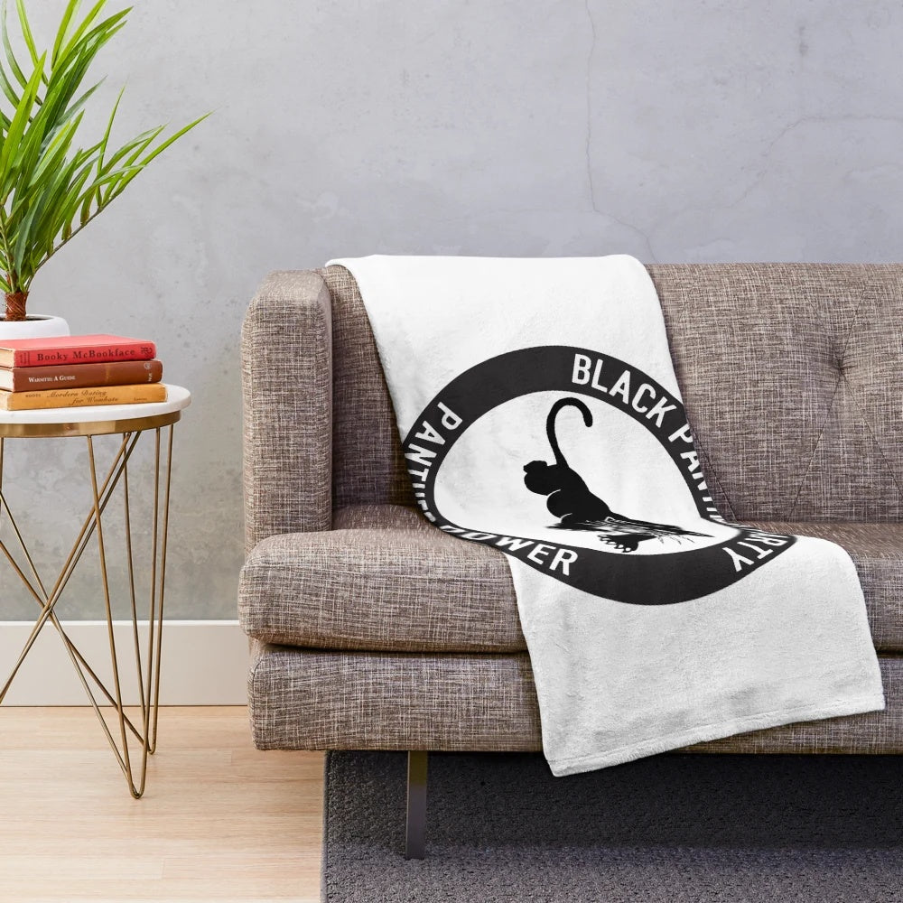 Black Heritage Plush Blanket featuring Black Panther Party and Black Lives Matter imagery
