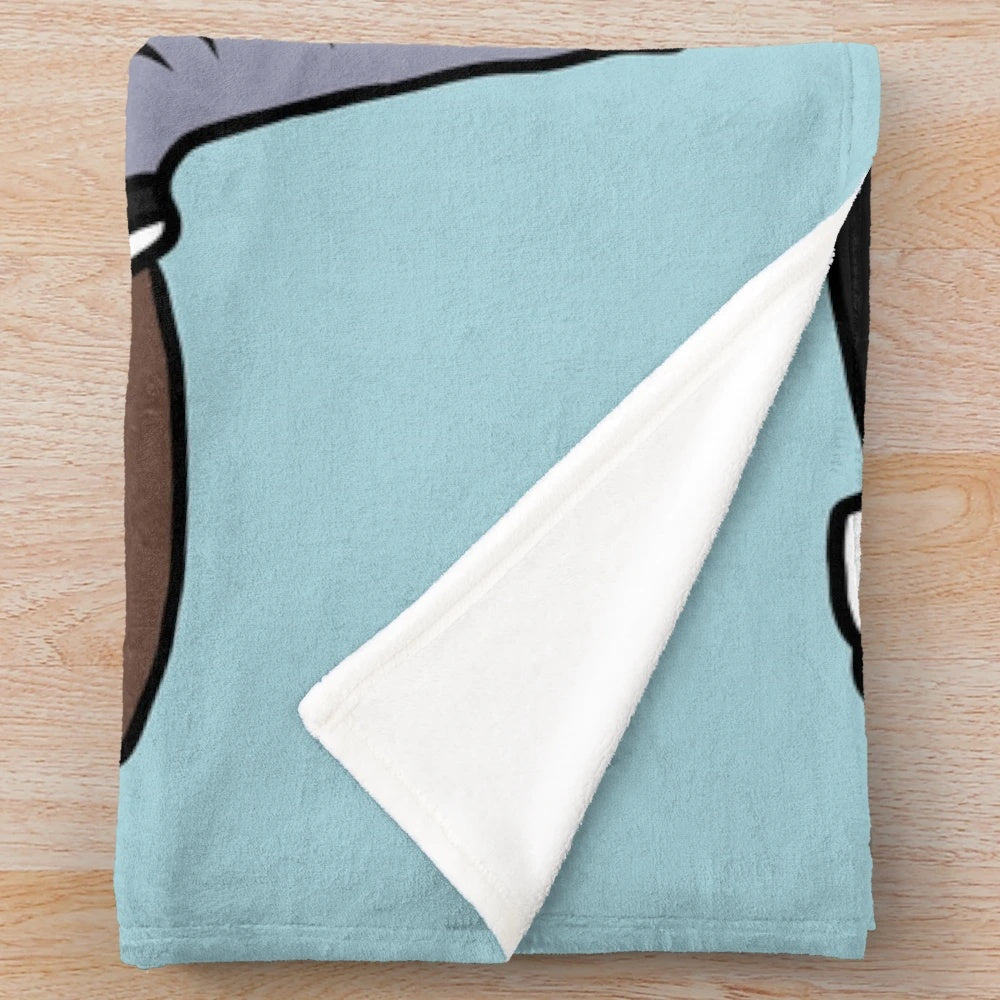 Bo Jackson Plush Blanket depicting the baseball player breaking a bat