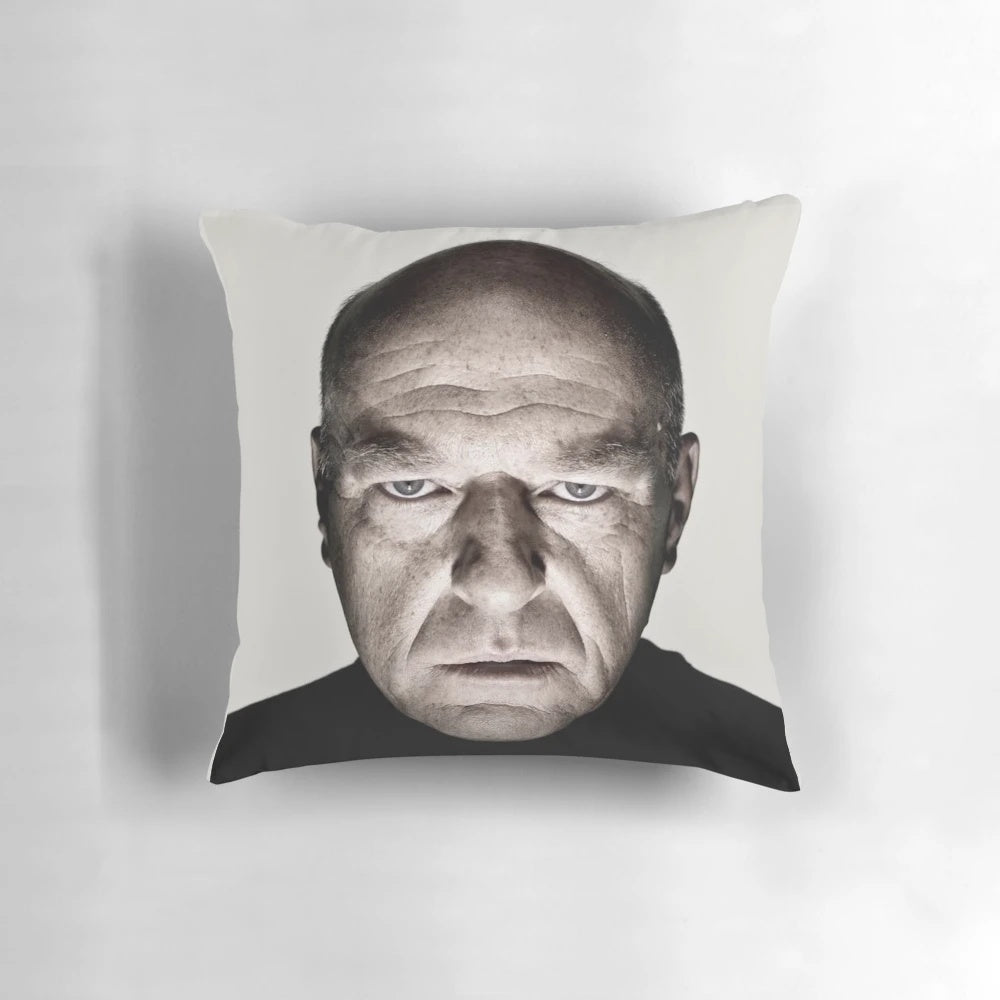 Soft, plush pillow featuring the characters Hank Schrader and Dean Norris from the hit TV show Breaking Bad.