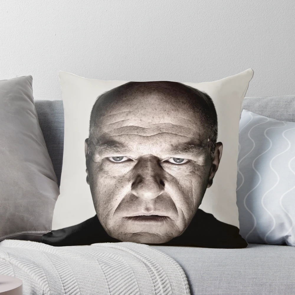 Soft, plush pillow featuring the characters Hank Schrader and Dean Norris from the hit TV show Breaking Bad.